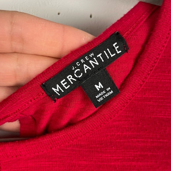 J.Crew Mercantile Tank Top Red Keyhole Womens Size Medium Sleeveless Top - Picture 12 of 12